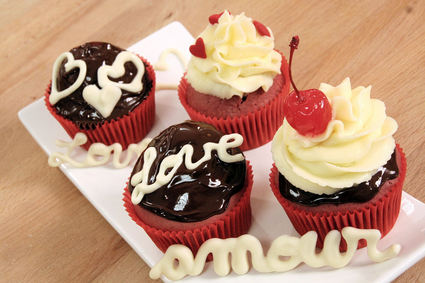 Recette de red velvet cupcakes plein d'amour