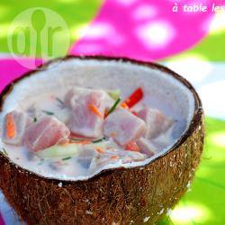Poisson cru au lait de coco ou salade de poisson à la tahitienne