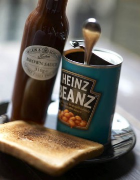 Baked beans on toast pour 2 personnes
