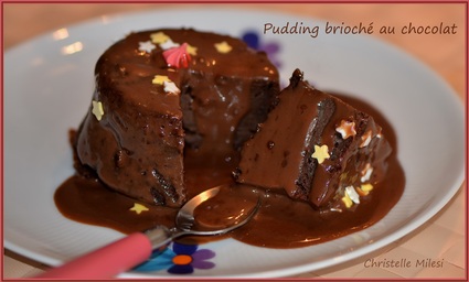 Recette pudding brioché au chocolat (recettes chocolat)