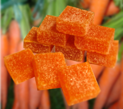 Recette de pâtes de fruits à la carotte et à l'orange