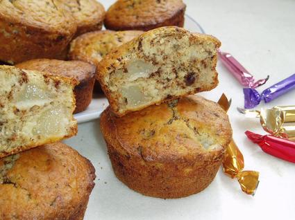 Recette muffins aux poires et au chocolat (muffin dessert)