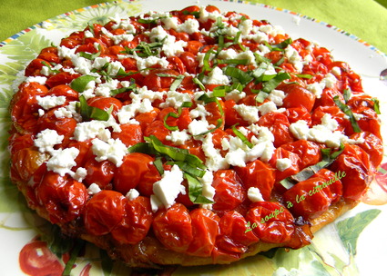 Recette de tarte aux tomates cerises et féta