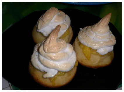 Recette de cupcakes façon tarte citron-orange meringuée