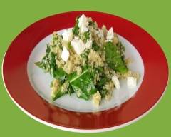 Recette salade tiède de quinoa et roquette