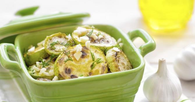 Recette de courgettes à l'ail du docteur dukan