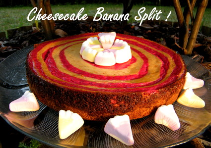 Recette de banana split cheesecake