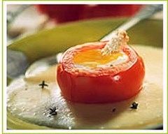 Recette tomates de france aux oeufs et polenta provençale