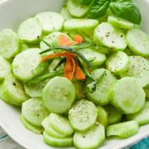 Salade concombre menthe