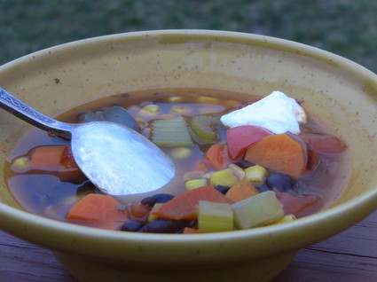 Recette de soupe aux haricots noirs