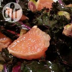Recette salade de kale à l'orange et à la pistache – toutes les ...