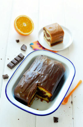Recette de gâteau surprise chocolat-orange