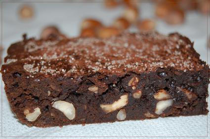 Recette de brownie au chocolat noir et noisettes