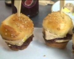 Recette mini-burger au foie gras et figues