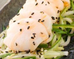 Recette sashimi de saint-jacques au sésame