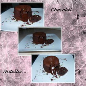 Mi-cuit chocolat nutella pour 4 personnes