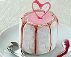 Recette charlotte d'amour fraises bonbons et chocolat blanc