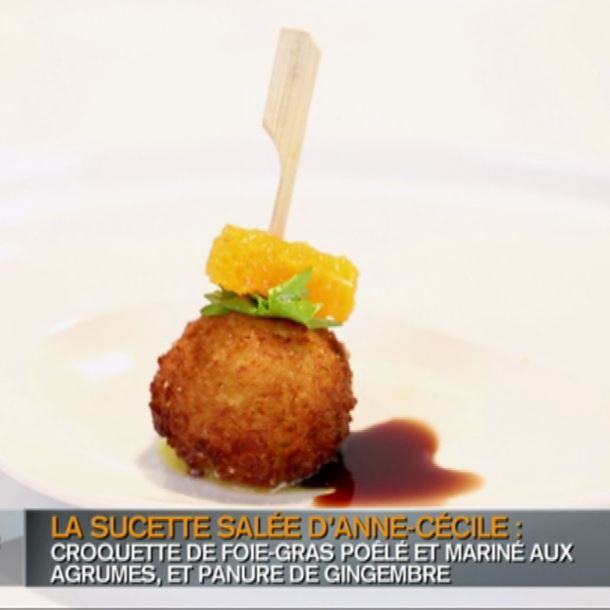 Recette croustillant de foie gras aux agrumes