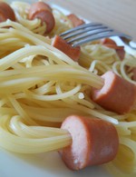 Recette de spaghetti aux saucisses knacki