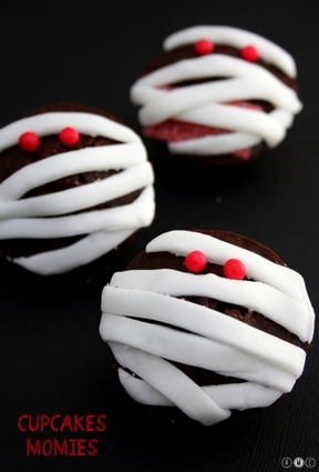 Recette de cupcakes momies pour halloween