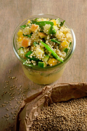 Recette de salade exki la bruyère au quinoa belge bio