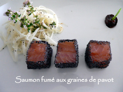 Recette de saumon fumé aux graines de pavot