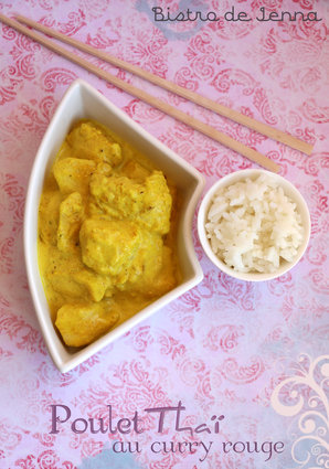Recette de poulet thaï au curry rouge