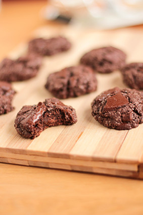 Recette de cookies vegan double chocolat