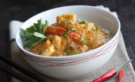 Curry de poulet coco abricots pour 4 personnes