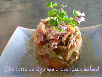 Recette de charlotte de légumes provençaux au lard