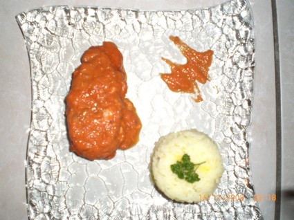 Recette de saumon à la sauce tomate
