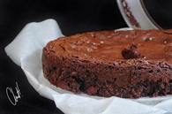 Recette de brownie au chocolat, pralines roses et noix