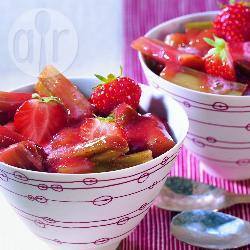 Recette rhubarbe vanillée à la mousse de fraises – toutes les ...