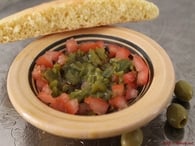 Recette de salade mechouia tunisienne, aux piments, tomates et ...