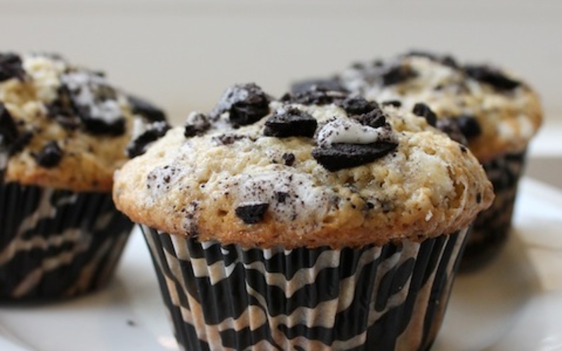 Recette muffins aux oréos économique et simple > cuisine étudiant