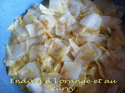 Recette endives à l'orange et au curry