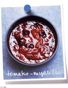 Sauce tomates-myrtilles pour 4 personnes