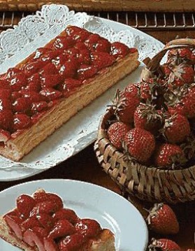 Tarte longue aux fraises pour 4 personnes