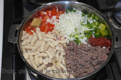 Recette one pot pasta bolognaise