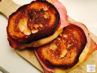 Recette de grilled cheese jambon cheddar