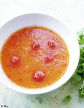 Soupe de tomate aux aubergines grillées pour 4 personnes ...