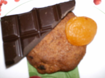 Recette de cookies chocolatés aux abricots secs