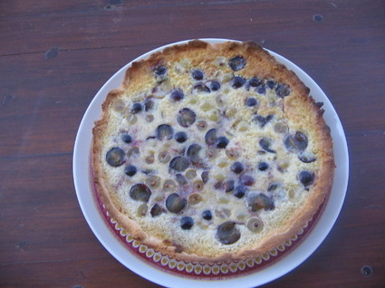 Recette de tarte aux raisins