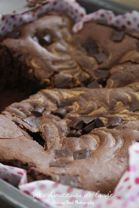 Recette de brownie au chocolat et beurre de cacahuète