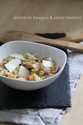 Recette de salade de boulgour et poulet tandoori