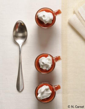 Crème de tomate acidulée pour 4 personnes