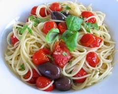 Spaghettini et mini-tomates | cuisine az