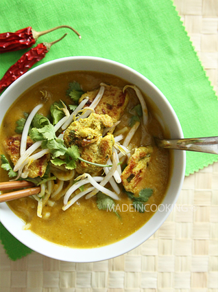 Recette de soupe de butternut, coco et au curry vert