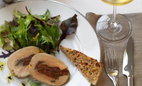 Foie gras mi-cuit aux figues et cachous pour 4 personnes