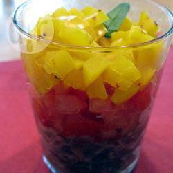 Recette verrines thon frais, tomates, poivrons – toutes les recettes ...